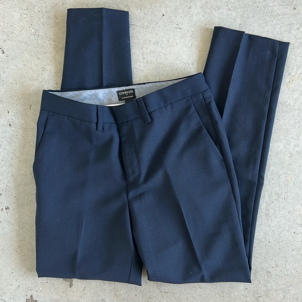 Crewcuts Navy Thompson wool suit pants size 12